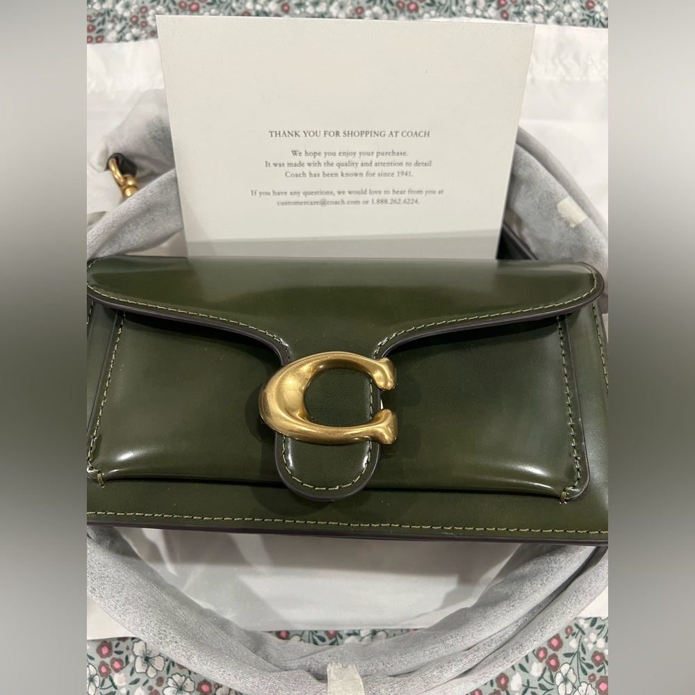 New! MINT CONDITION COACH Tabby Shoulder Bag 20 Spazzolato leather
